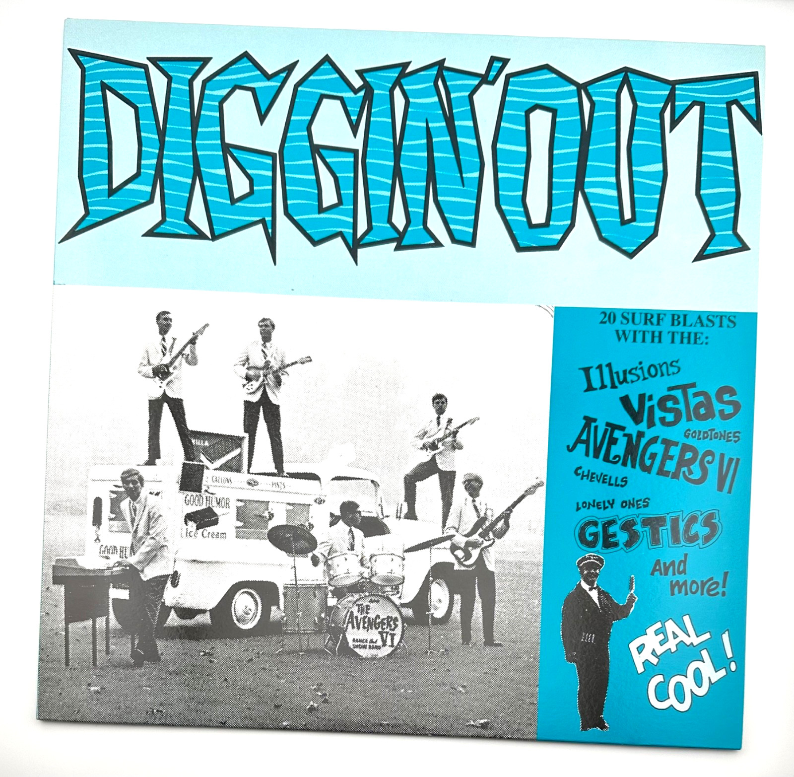 Diggin’ Out (LP, Mr. Manicotti Records, MM 329) M-/M- Super Rare Early Surf Comp