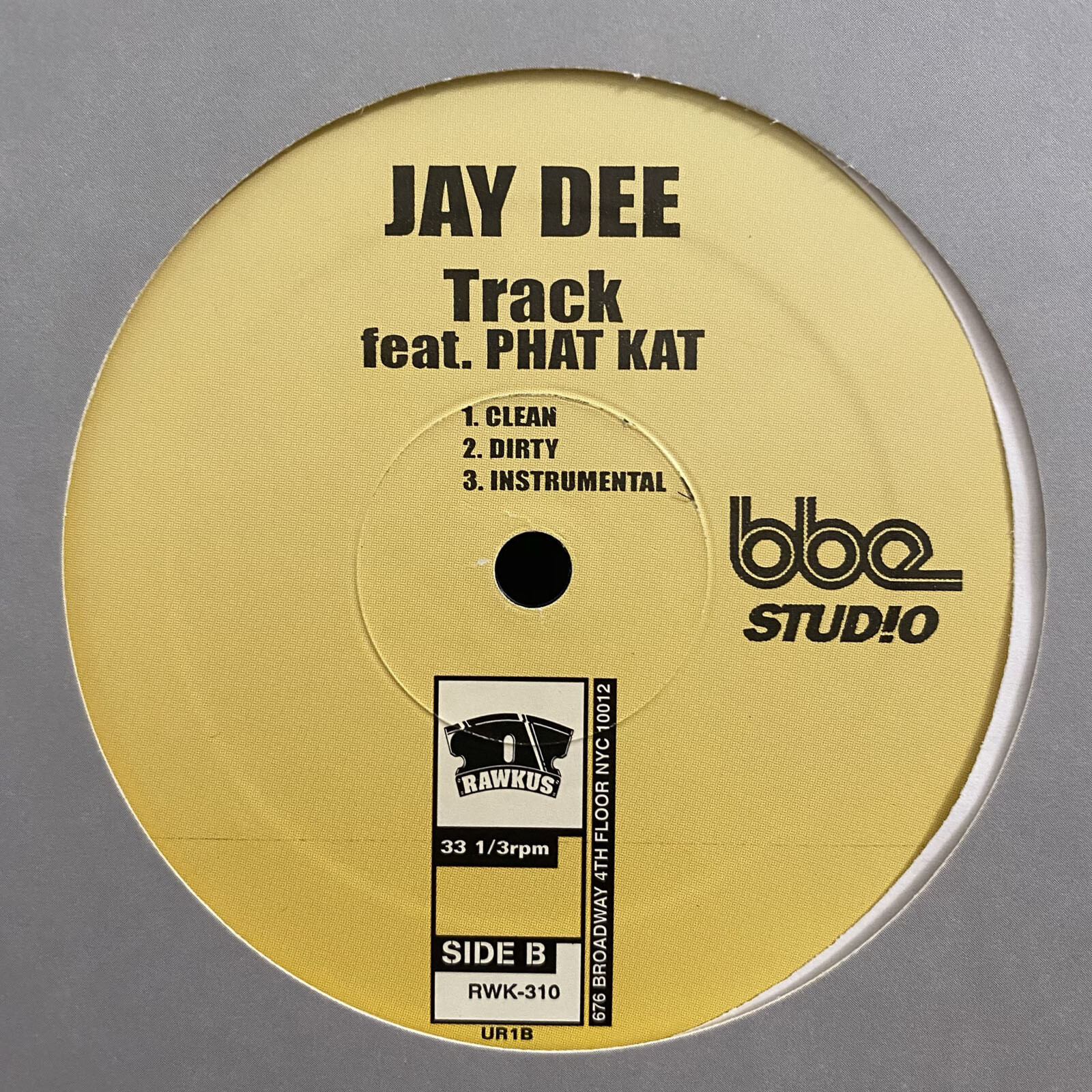 JAY DEE – PAUSE b/w TRACK (12″) 2001 RARE!! FRANK N DANK + PHAT KAT + J DILLA