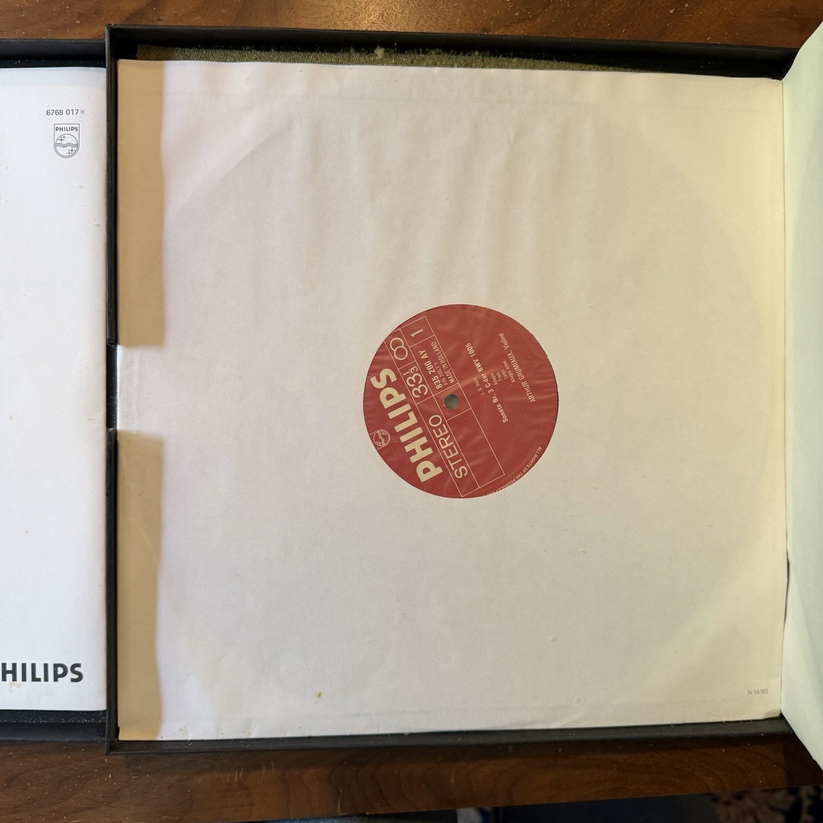 GRUMIAUX – PHILIPS A 02205-07 L – BACH – 6 SONATAS & PARTITAS FOR SOLO VIOLIN
