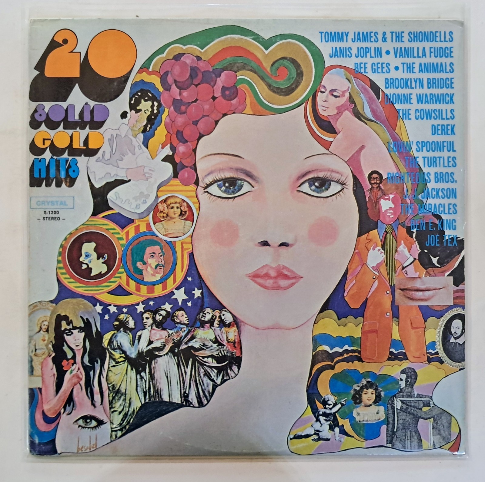 “20 Solid Gold Hits” (1969), Crystal Corporation, LP, W/EXTRAS & Free Shipping