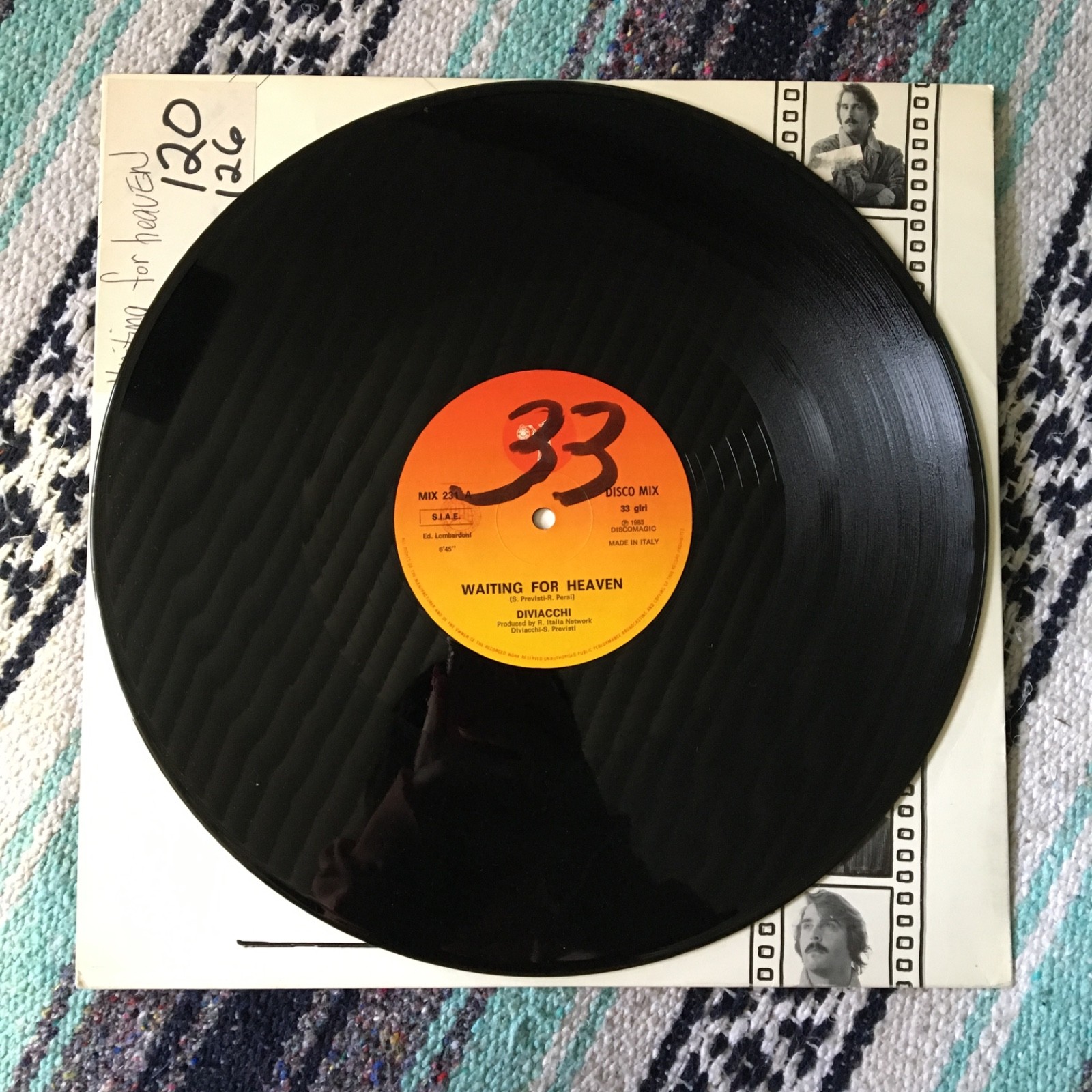 Diviacchi ‎- Waiting For Heaven Discomagic Records ‎MIX 231 vinyl 12″ record 🖤