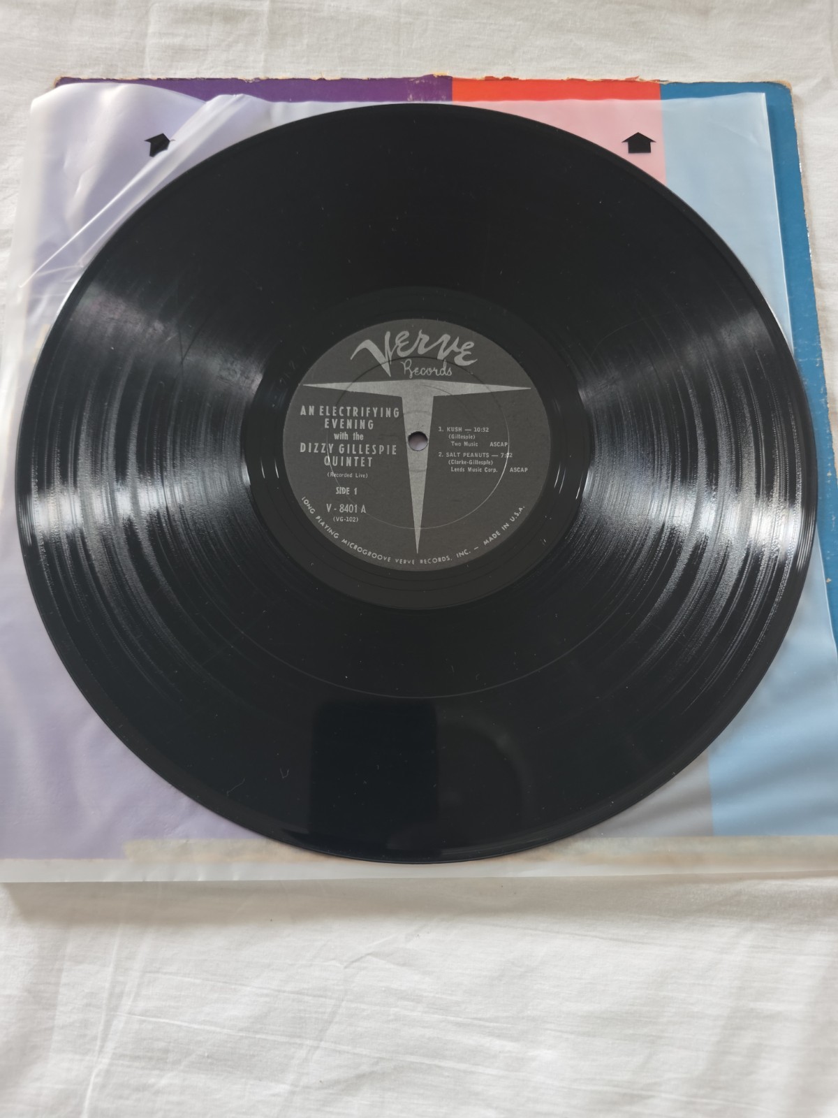 DIZZY GILLESPIE QUINTET An Electrifying Evening With… VERVE LP mono