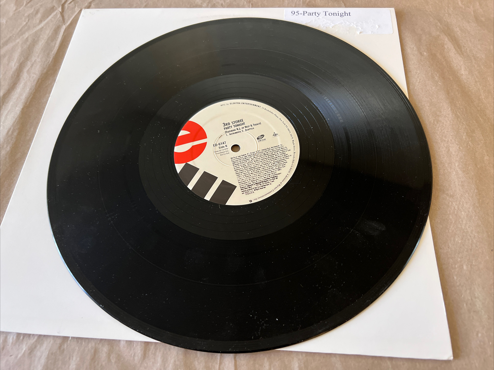 3rd Storee – Party Tonight – 12” Single Vinyl Promo 1999