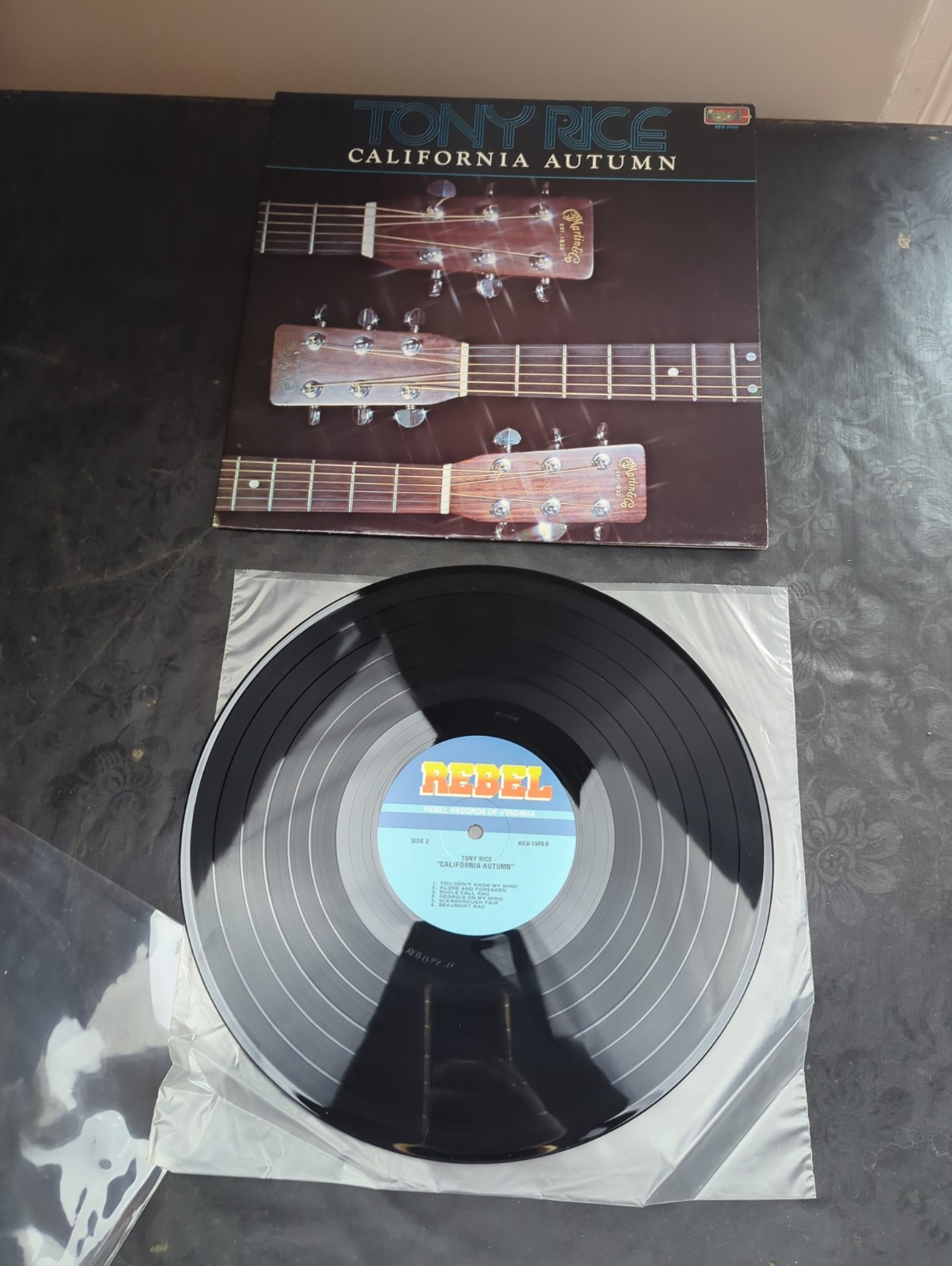 Tony Rice California Autumn Vinyl LP G/VG+ Progressive Bluegrass Guitarist