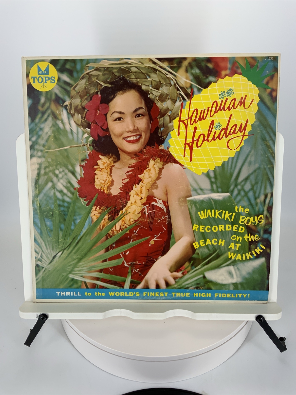 Hawaiian Holiday The Waikiki Boys LP L1636 Recorded Live On Beach Record