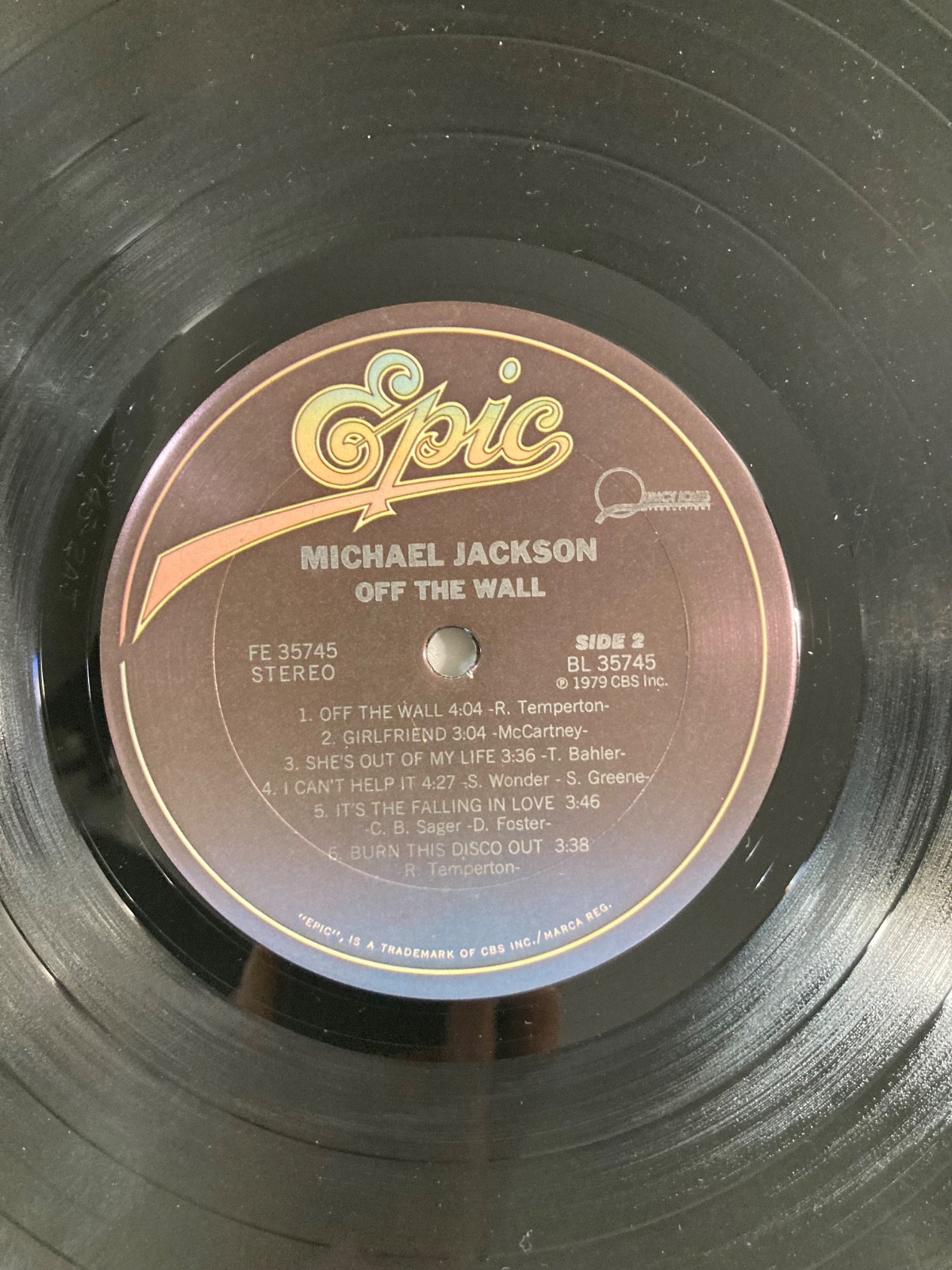 Michael Jackson OFF THE WALL 1979 FE 35745 vinyl 1st pressing LP 3 in LOT (lot)