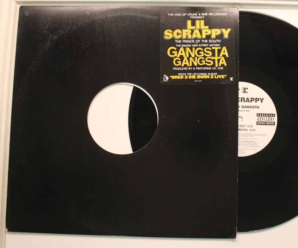 Lil’ Scrappy 12” Promo Gangsta Gangsta (Feat. Lil Jon) On Reprise – Vg++ / Gener