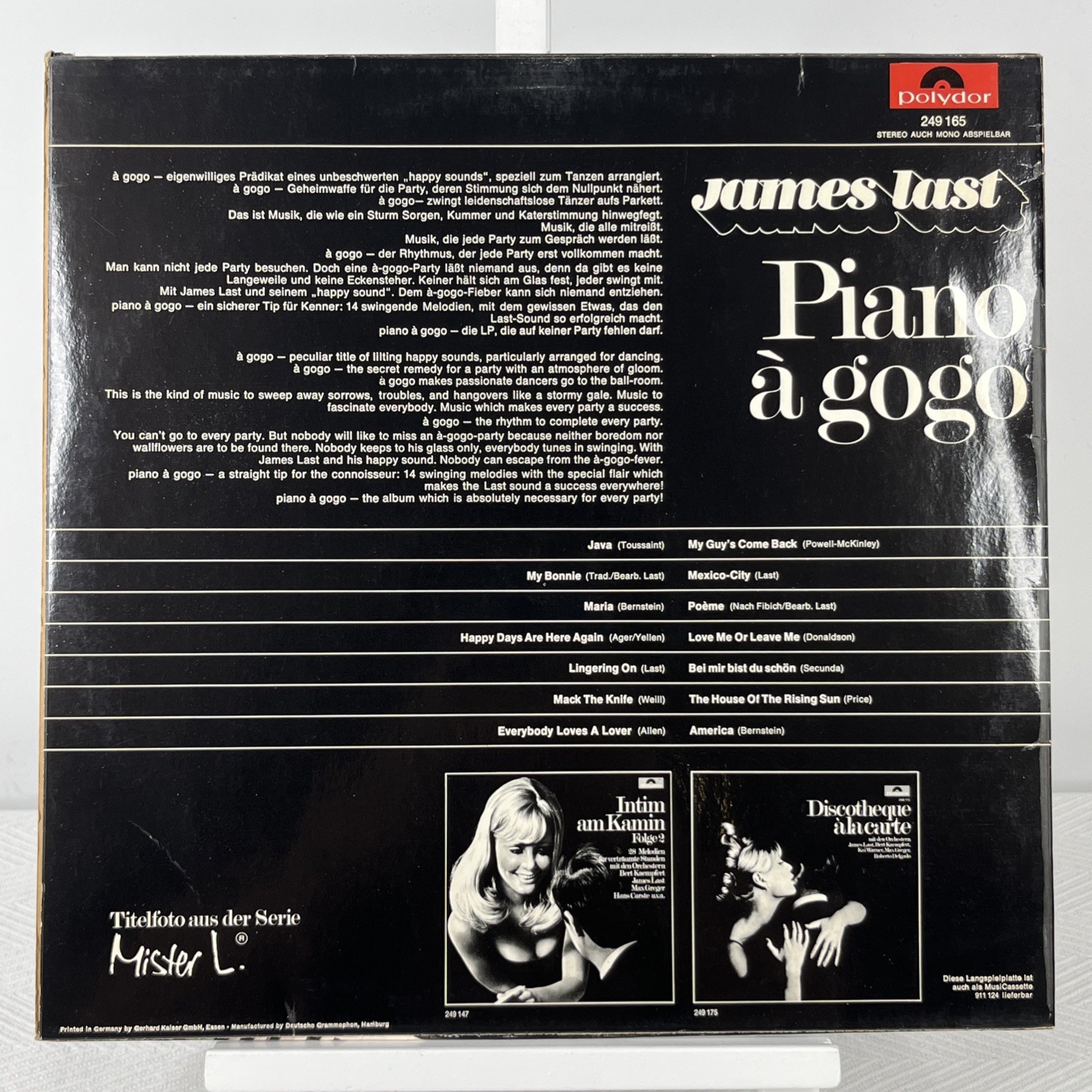 JAMES LAST PIANO A GOGO 33 GIRI LP VINILE POLYDOR 12″