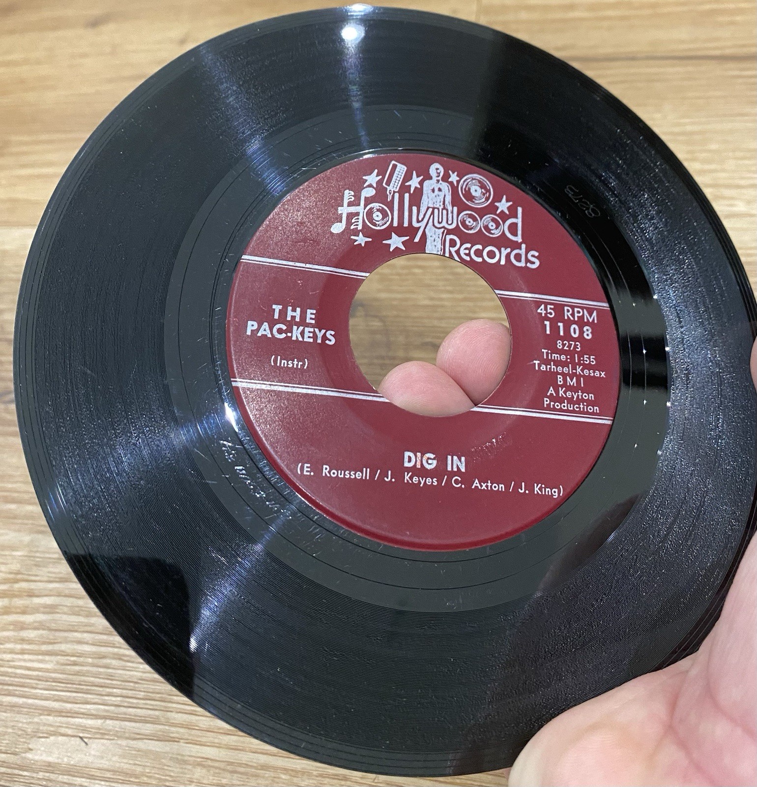 THE PAC-KEYS Stone Fox 45 HOLLYWOOD VG++ Funk BREAKS Rare Soul