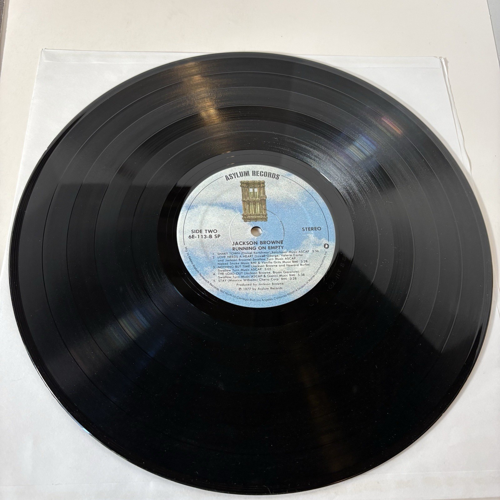 Jackson Browne Running on Empty LP Vinyl Record Asylum 6E-113 Booklet 1977 Album
