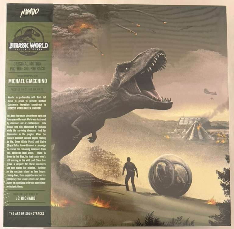 JURASSIC WORLD: FALLEN KINGDOM (SOUNDTRACK) – 180G VINYL 2LP VOLCANO MOND-133C