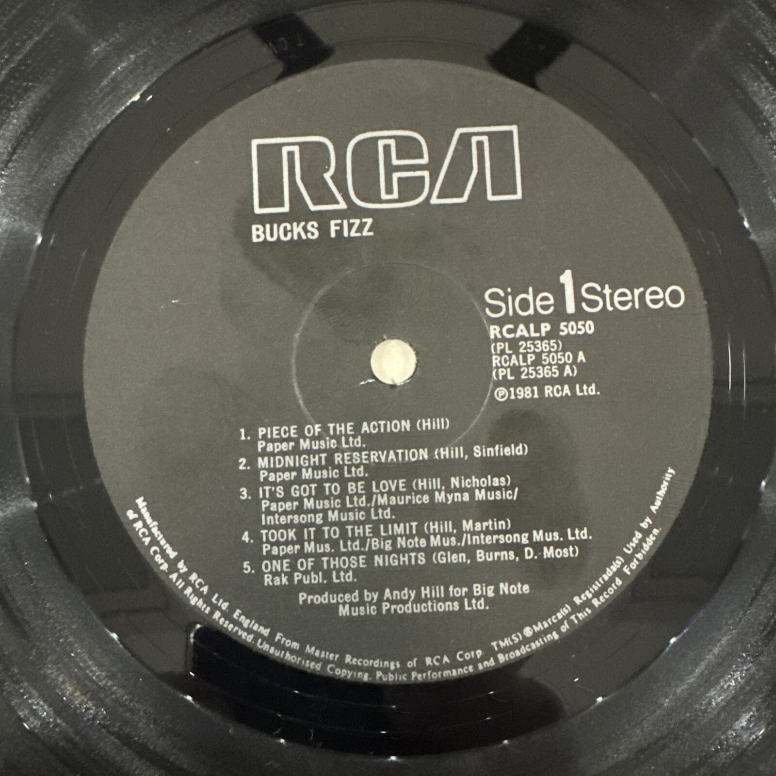 BUCKS FIZZ 1981 UK Debut VINYL LP One Of Those Nights Making Your Mind Up same *