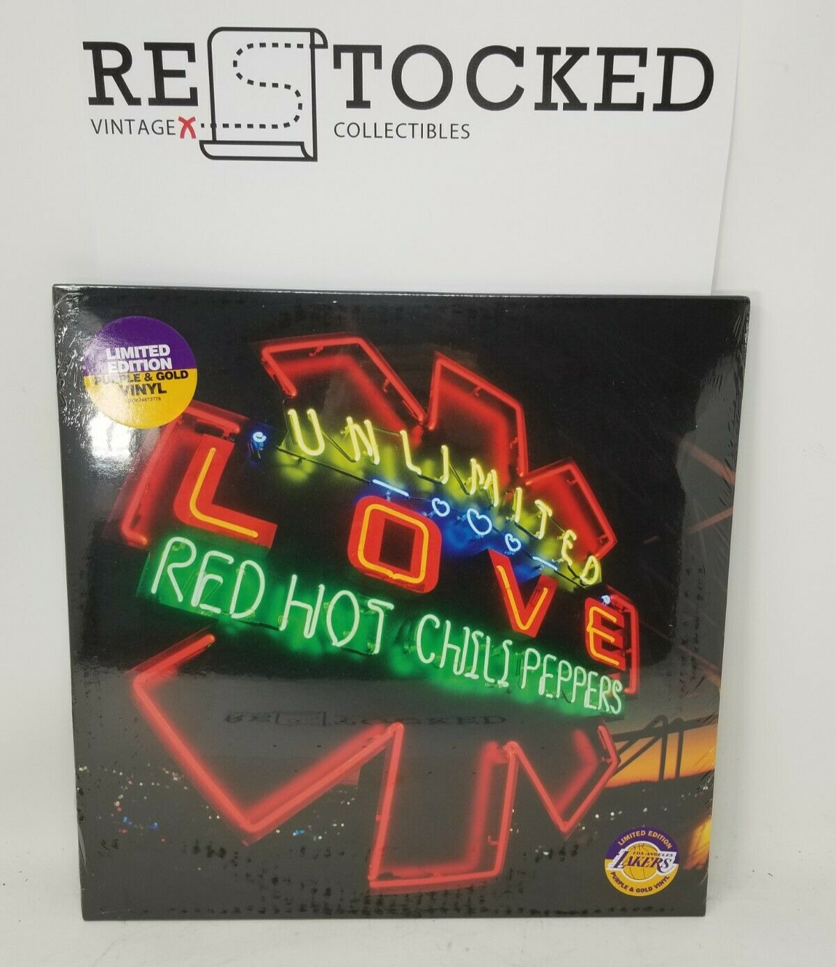 Unlimited Love Red Hot Chili Pepper Vinyl Lakers Edition Purple and Gold Sealed