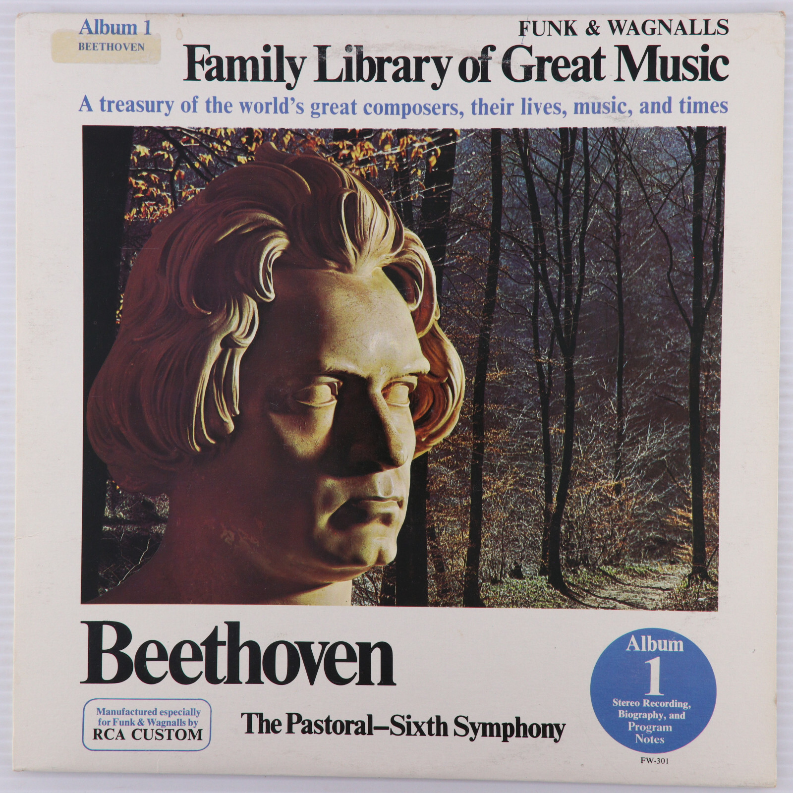 Funk & Wagnalls Beethoven’s “The Pastoral Sixth Symphony” 1976 Stereo LP FW-301