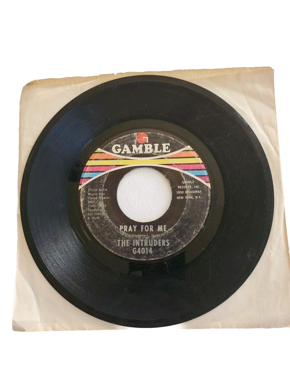 The Intruders Pray For Me / Best Days Of My Life GAMBLE VG Tested