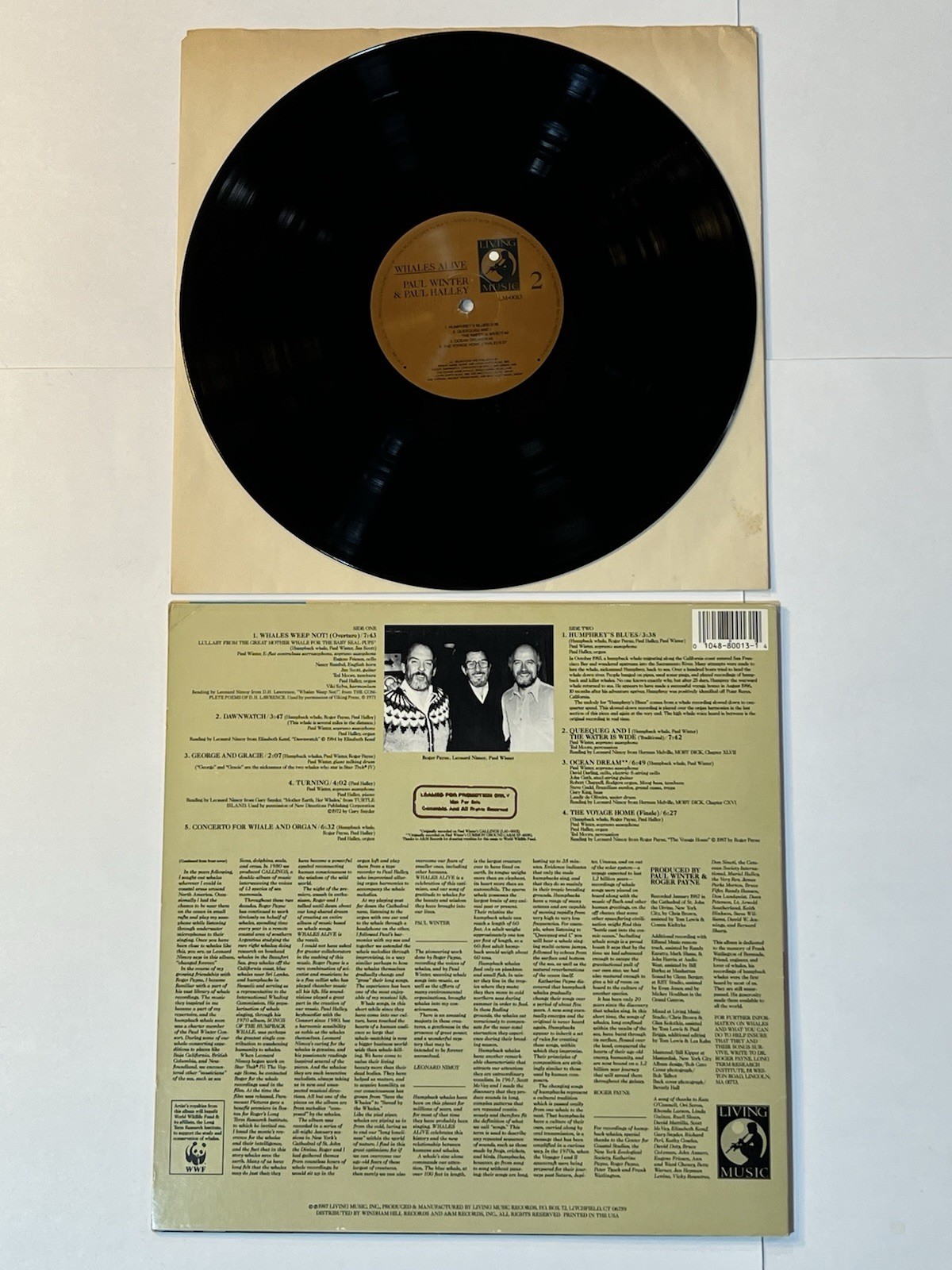 Winter Halley Nimoy Whales Alive (1987 Living Music LM-0013 Promo LP)