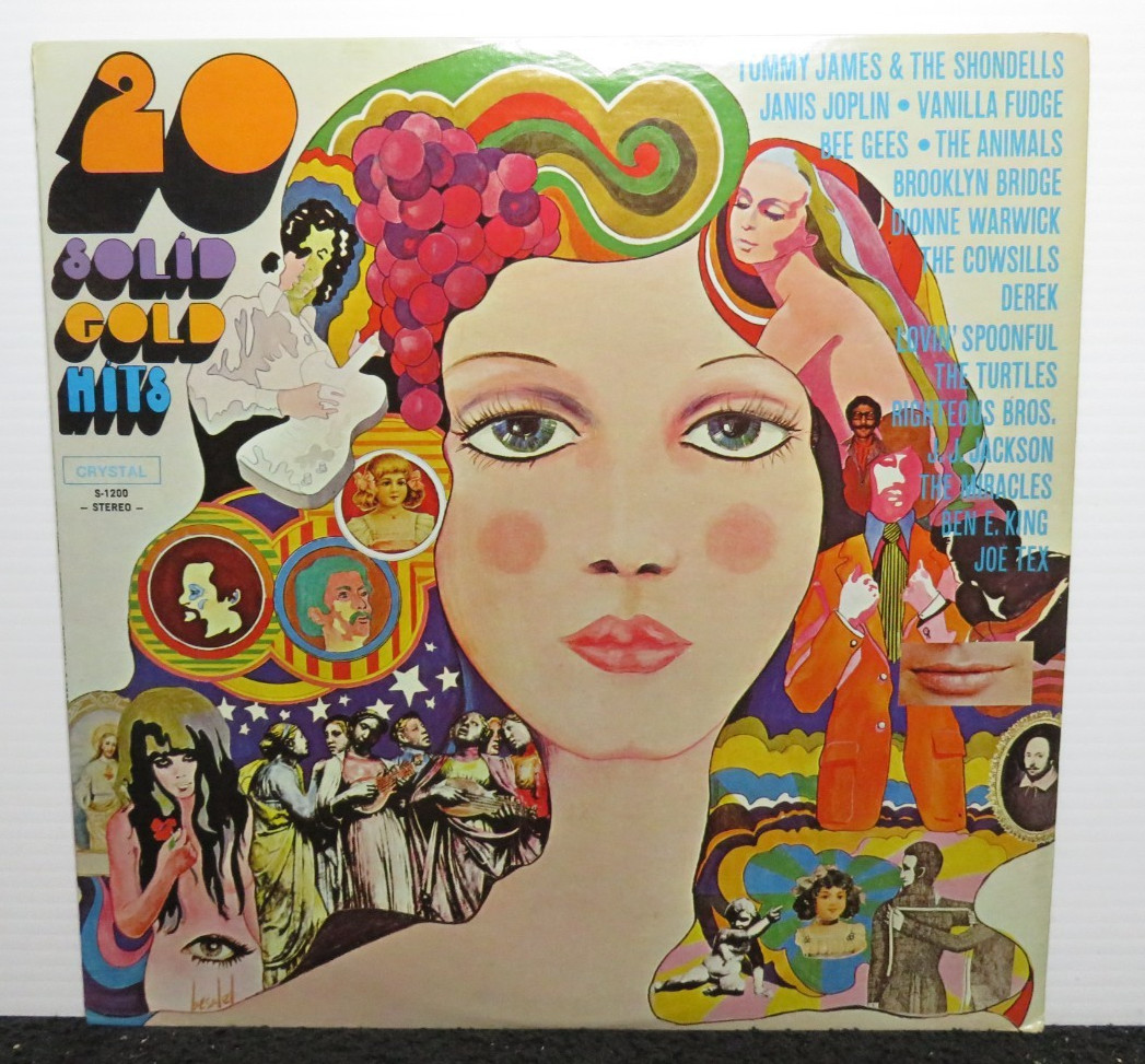 20 SOLID GOLD HITS THE ANIMALS JANIS JOPLIN TURTLES (VG+) S-1200 LP VINYL RECORD