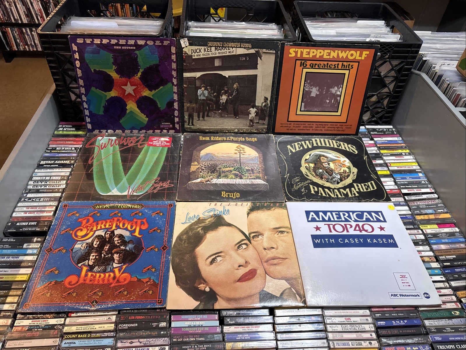 Rock / Pop 9x VINYL LP RECORD ALBUM LOT VG/VG+