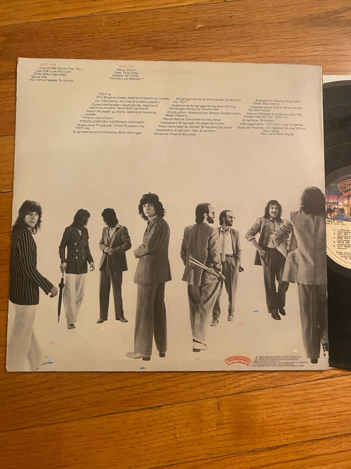 707 SELF-TITLED EX LP ORIG. 1980 CASABLANCA MORE LPS FREE SHIP