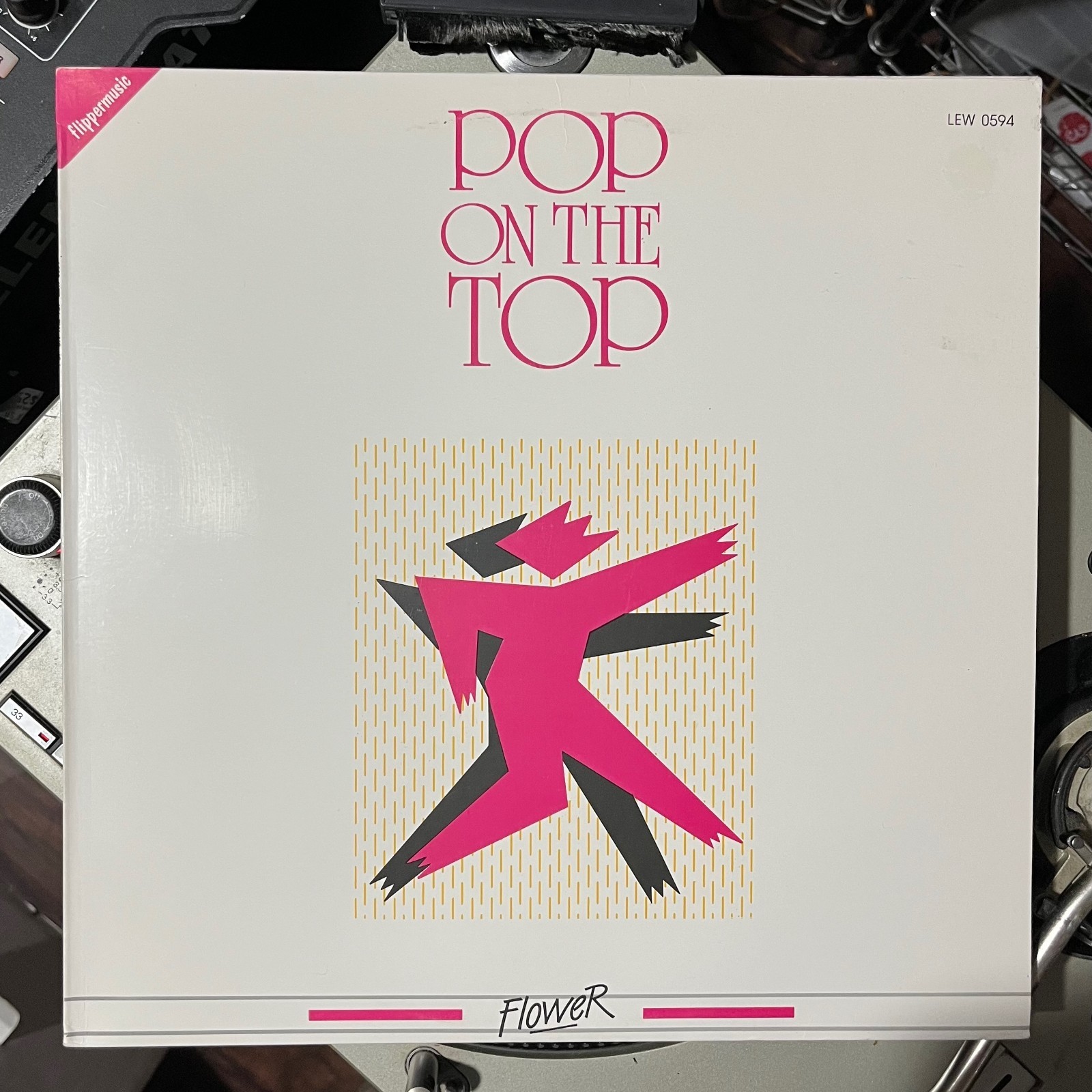 ELECTRIC BAND Pop On The Top LP Italy Flower Synth Pop Italo Disco Funk Library