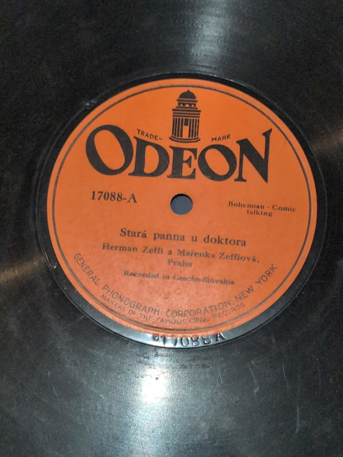 78 RPM Odeon Okeh Lot Of 9 17002-17283 Polka Czech Pochod Double Sided