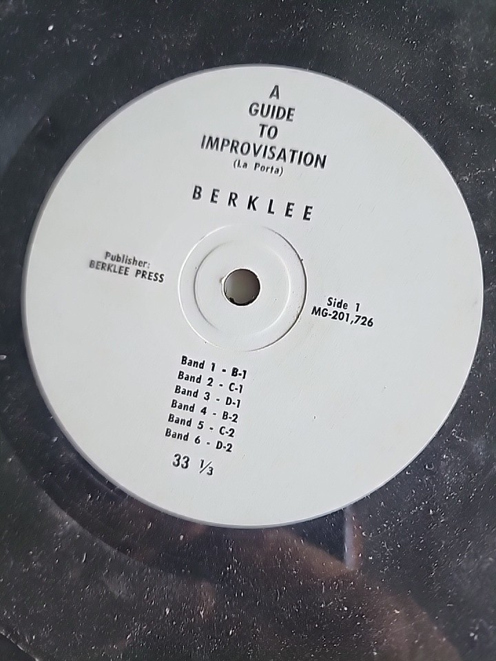 BERKLEE A Guide To Improvisation 3 x Vinyl, 7″, 33 ⅓ RPM, Mini-Album