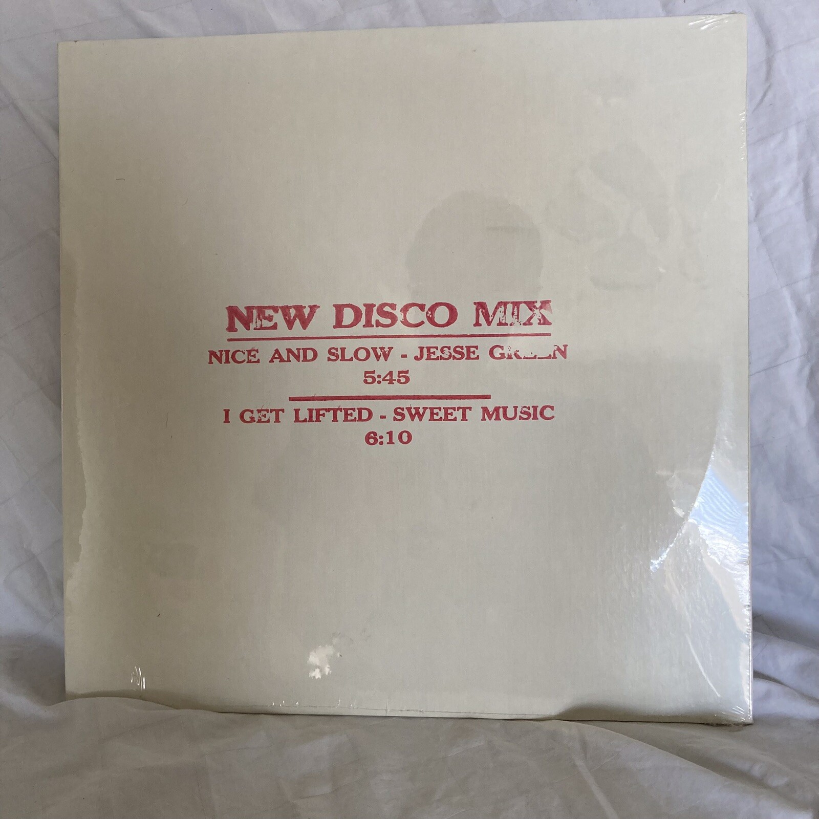 JESSE GREEN”NICE & SLOW” /SWEET MUSIC “I GET LIFTEC” 12” Single Factory Sealed