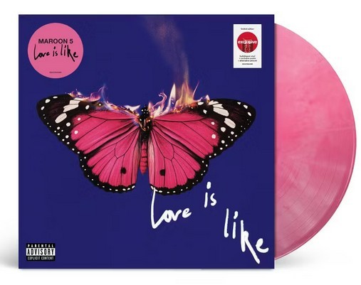 New & Sealed Maroon 5 Love Is Like Exclusive Limited Edition Bubblegum Vinyl LP