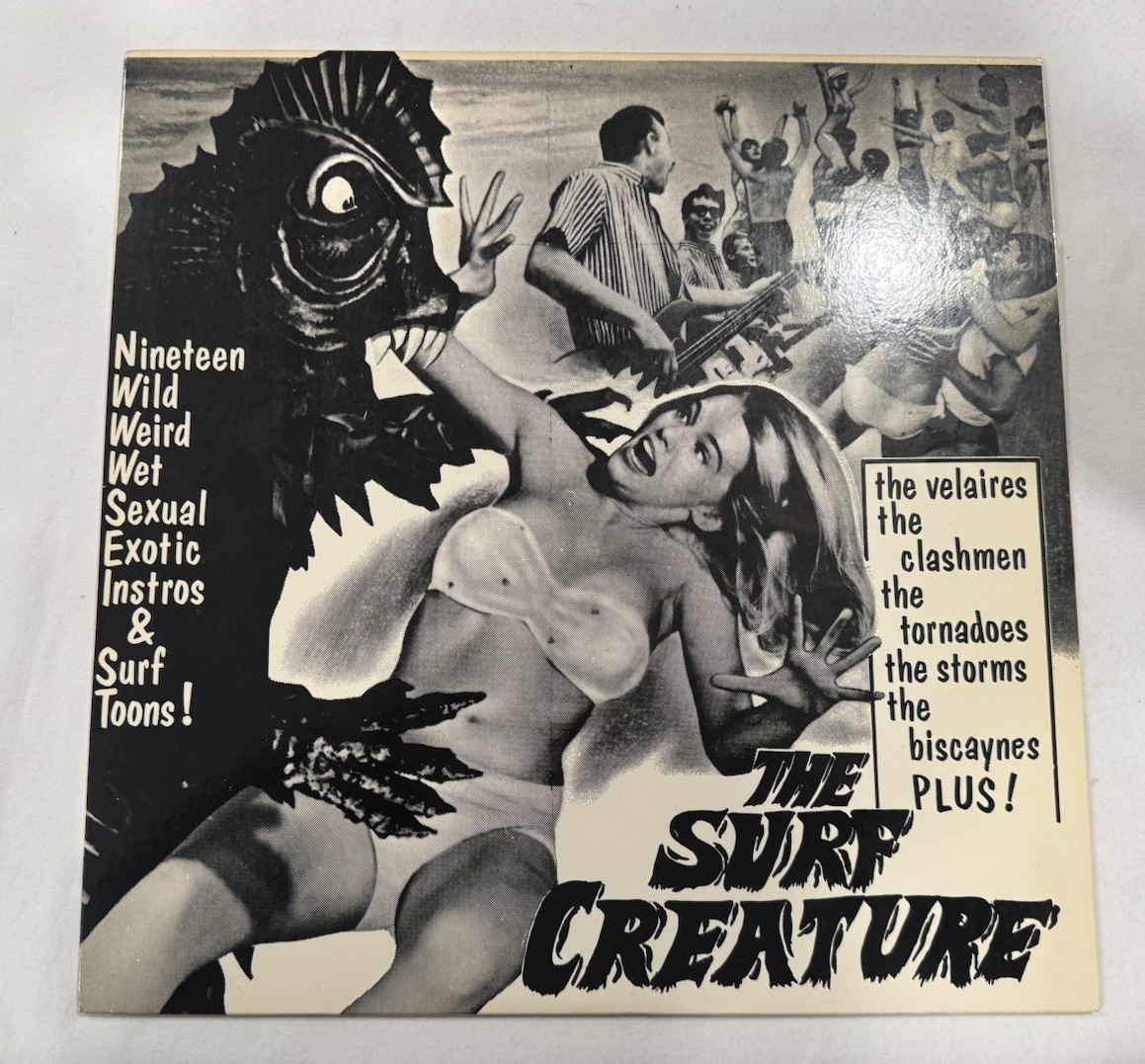 Various Artists The Surf Creature LP Romulan Records UFO X05 Red Vinyl