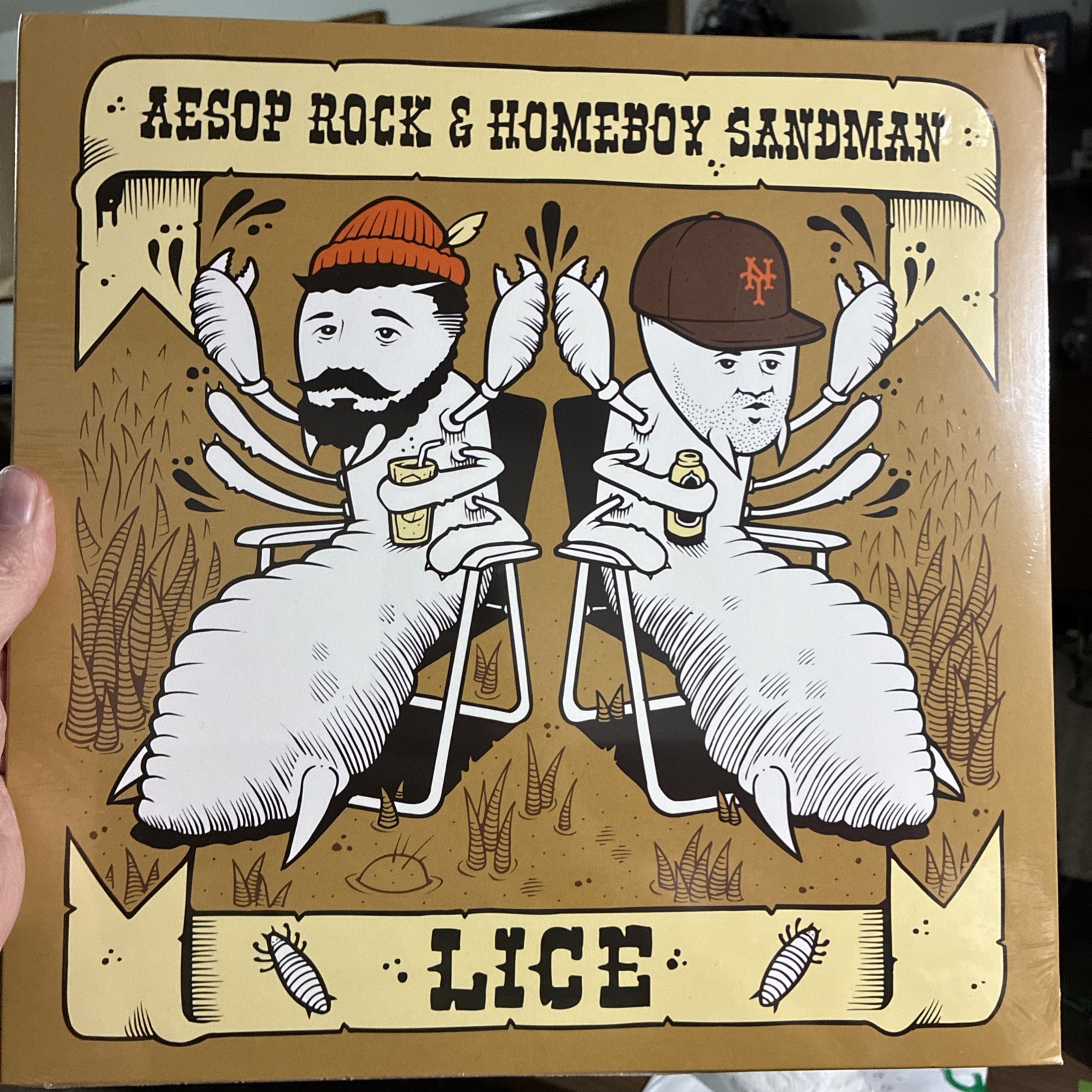 *NEW SEALED-Aesop Rock – Lice (Aesop Rock & Homeboy Sandman) LP