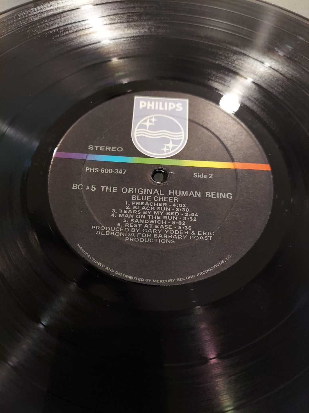 Blue Cheer, BC5 The Original Human Being Vinyl LP Philips, PSYCH/ACID ROCK!