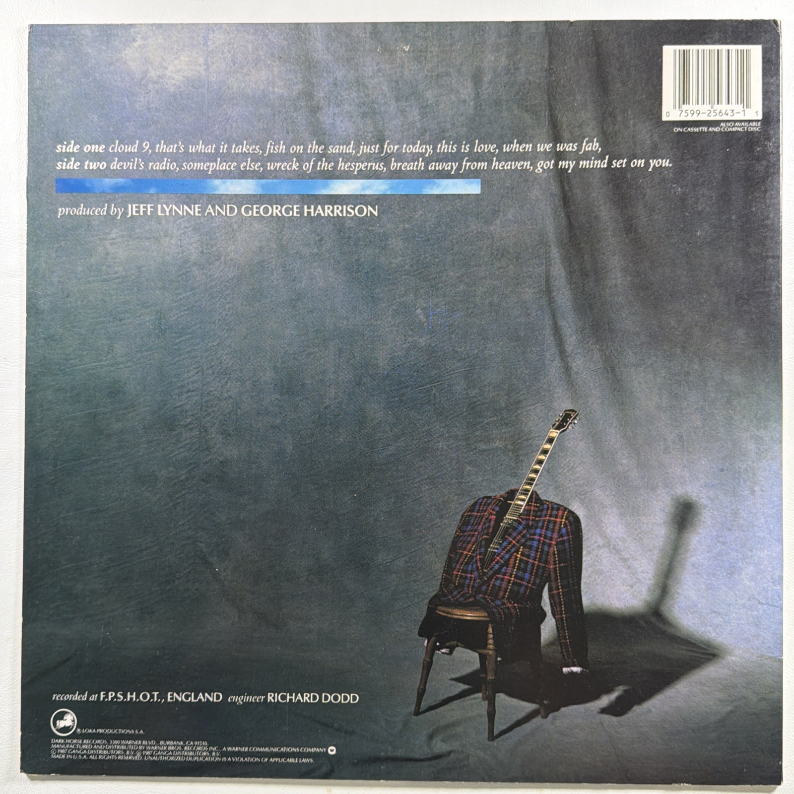 George Harrison – Cloud Nine LP Dark Horse 9 25643-1 NM 1987 When We Was Fab