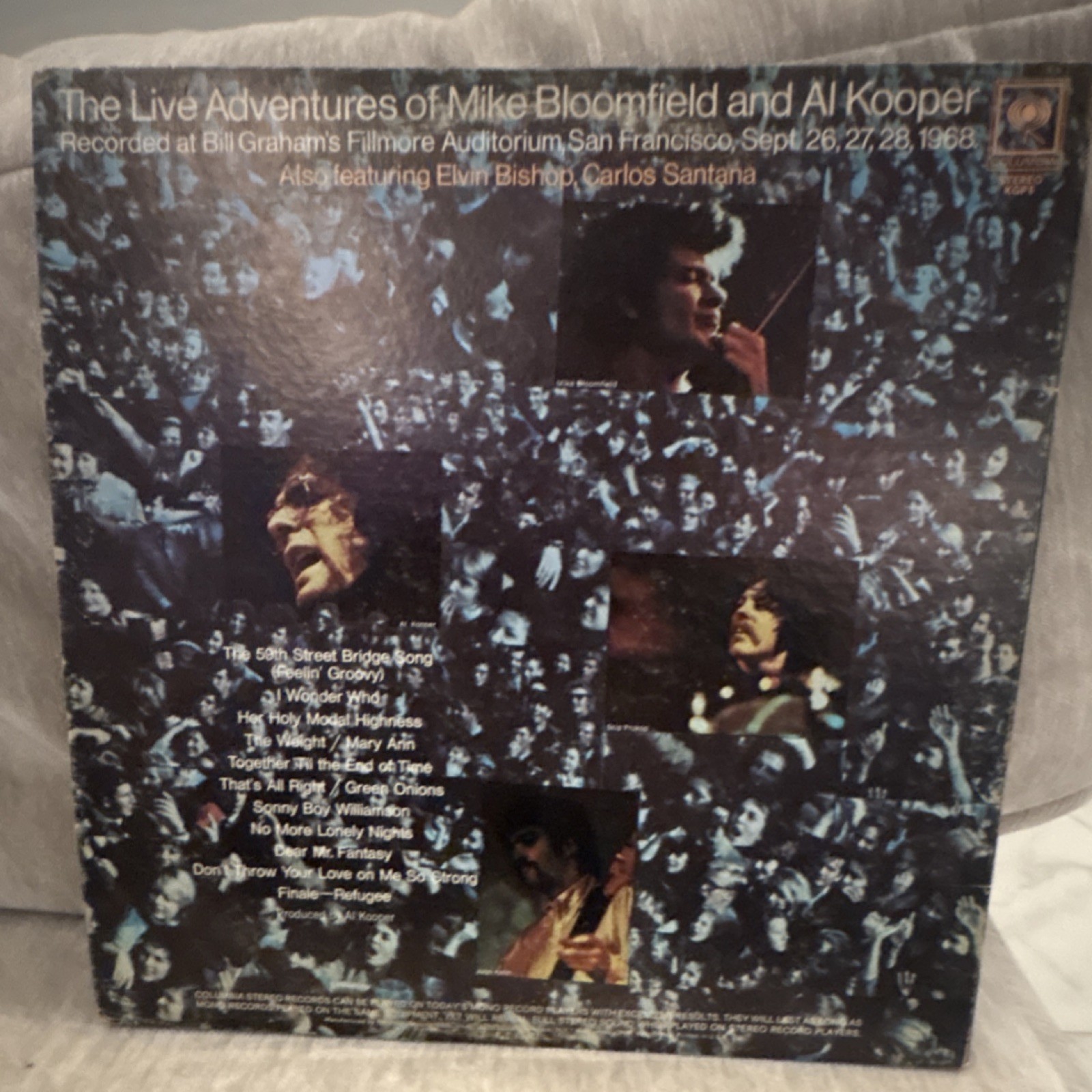 Columbia The Live Adventures Mike Bloomfield & Al Kooper Vinyl Rock 12″ 33 RPM …