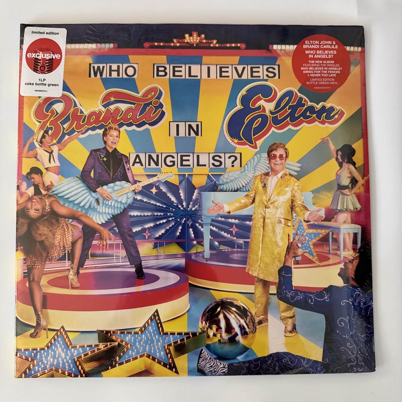 Elton John & Brandi Carlile-Who Believes In Angels Green Vinyl New Sealed