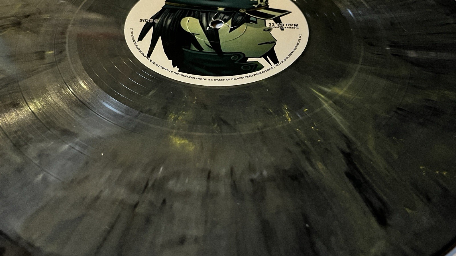 Gorillaz : Demon Days-2017 Promo Green & Black Marble 12″ Vinyl Lps-2