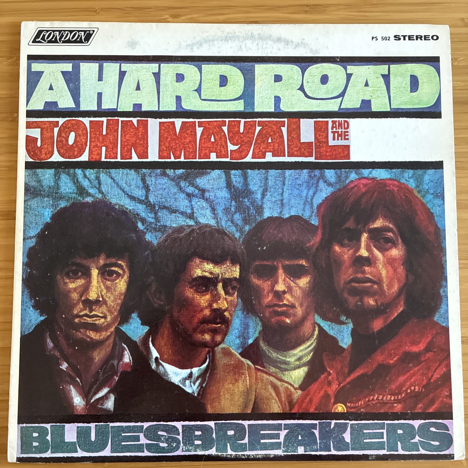 John Mayall & The Bluesbreakers – A Hard Road – 1967 Blues Rock LP – CLEANED VG+