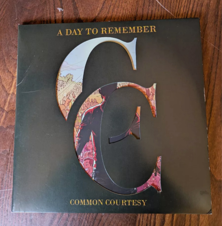 A Day To Remember – Common Courtesy – 12″ Double Vinyl Green/Black Marble Record
