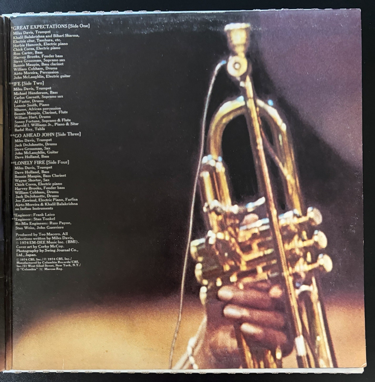 Miles Davis – Big Fun (2LP’s, VG+, 1974 OG, Gatefold)