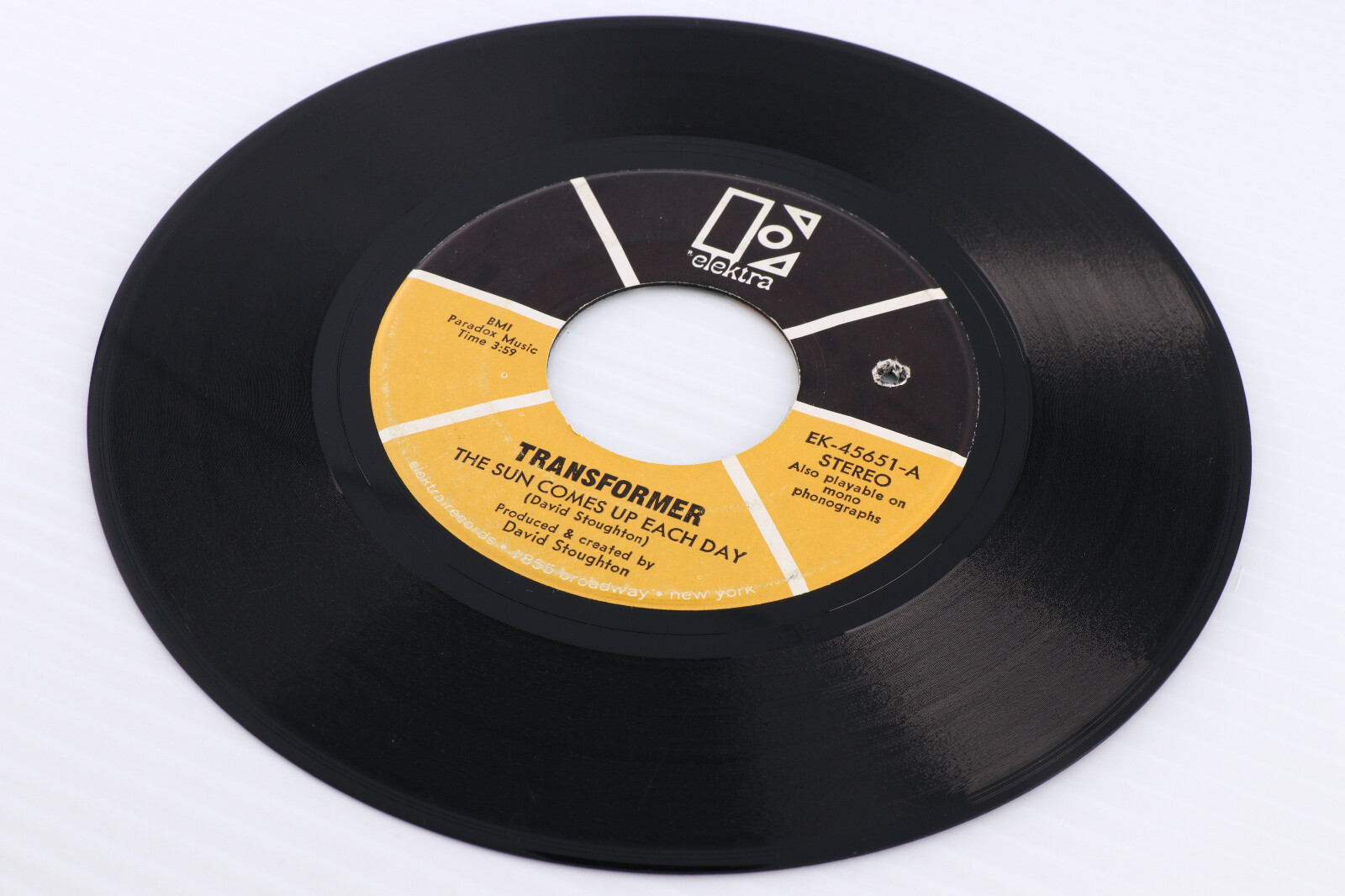 Transformer – The Sun Comes Up Each Day / Evening Song – 45 rpm EK-45651 RARE