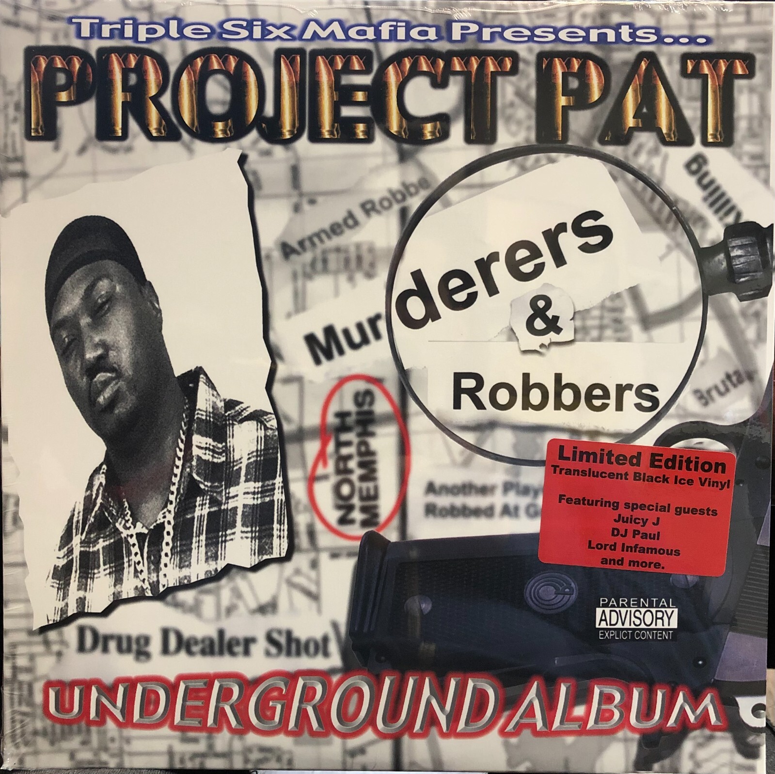 Project Pat – Murderers & Robbers (Translucent Black Ice Vinyl) Release 10/7/22