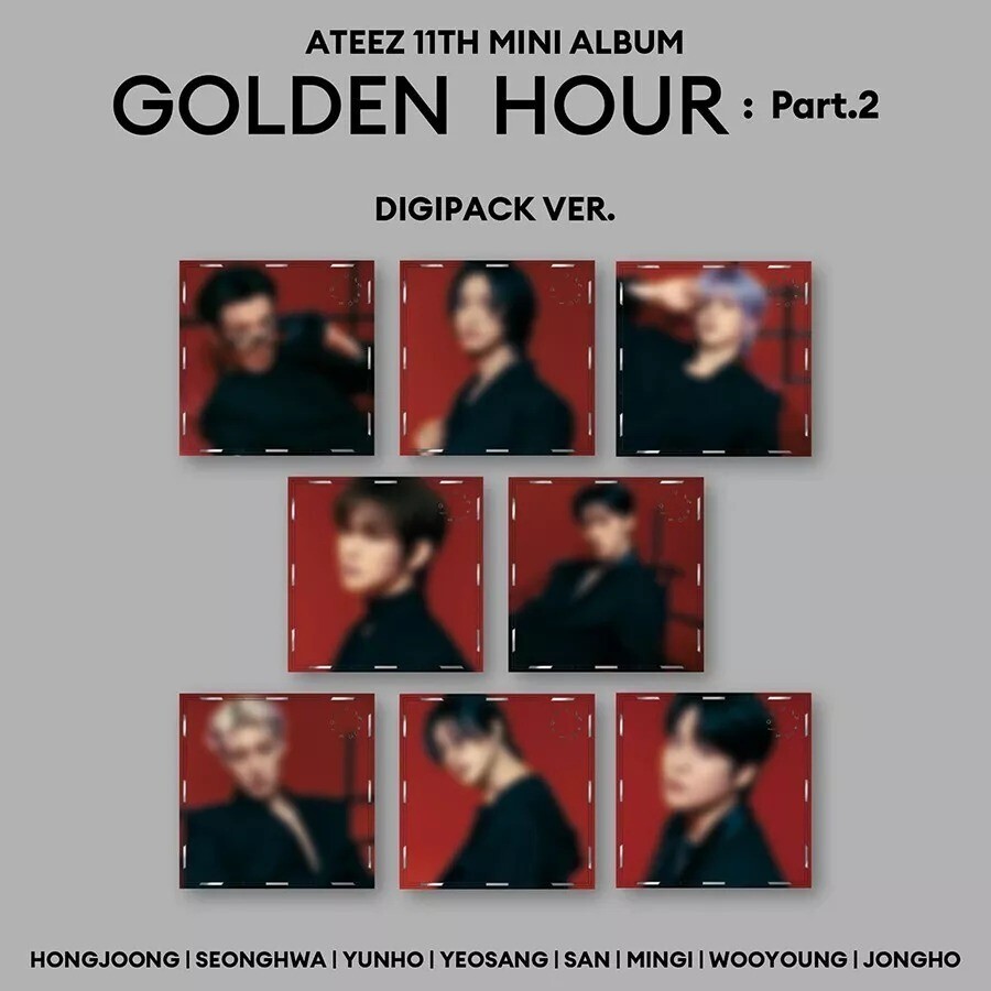 ATEEZ GOLDEN HOUR:PART.2 11th Mini Album DIGIPACK Ver/CD+Book+Film+Card+etc+GIFT
