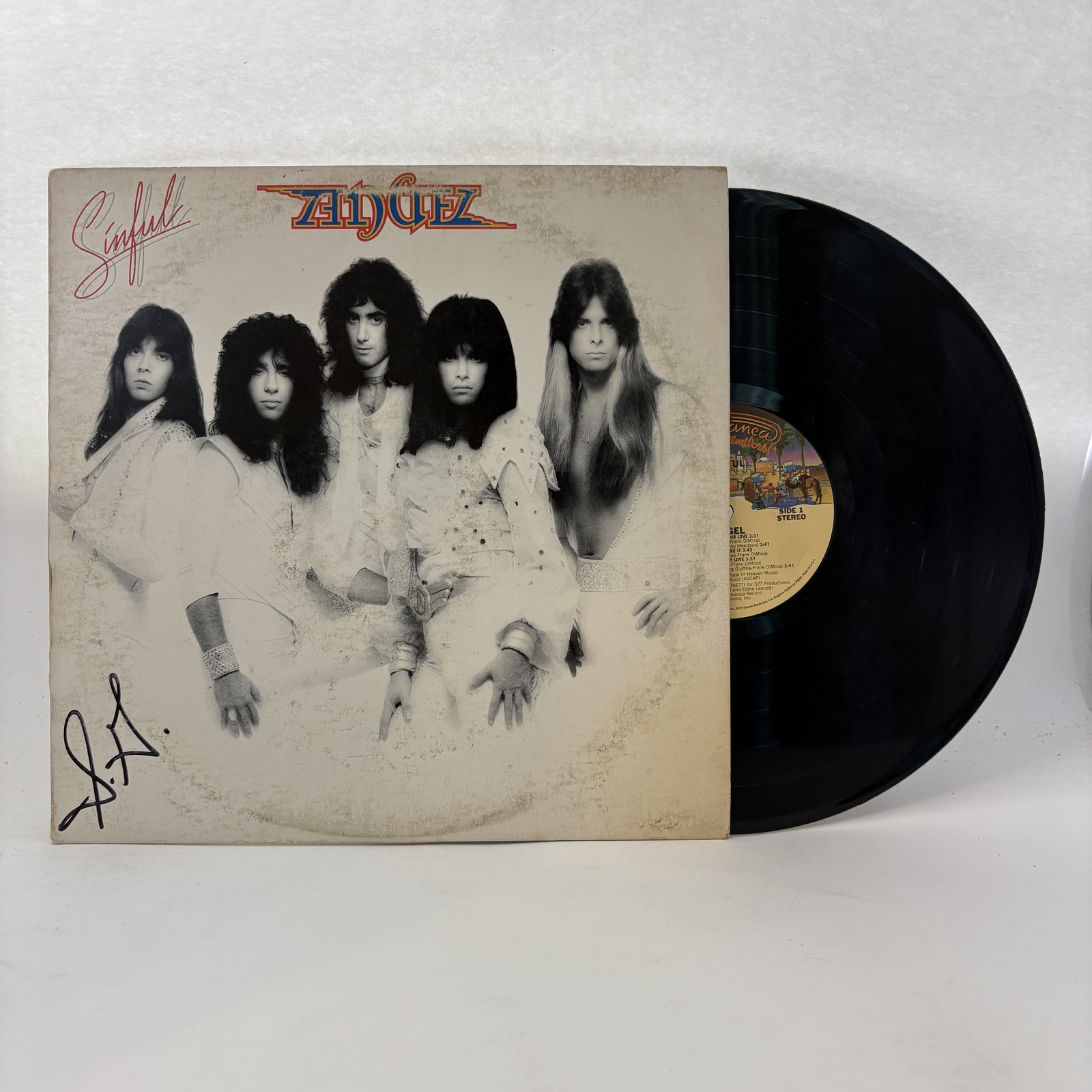 Angel – Sinful Vinyl LP Very Good Plus (VG+)/Good Plus (G+)