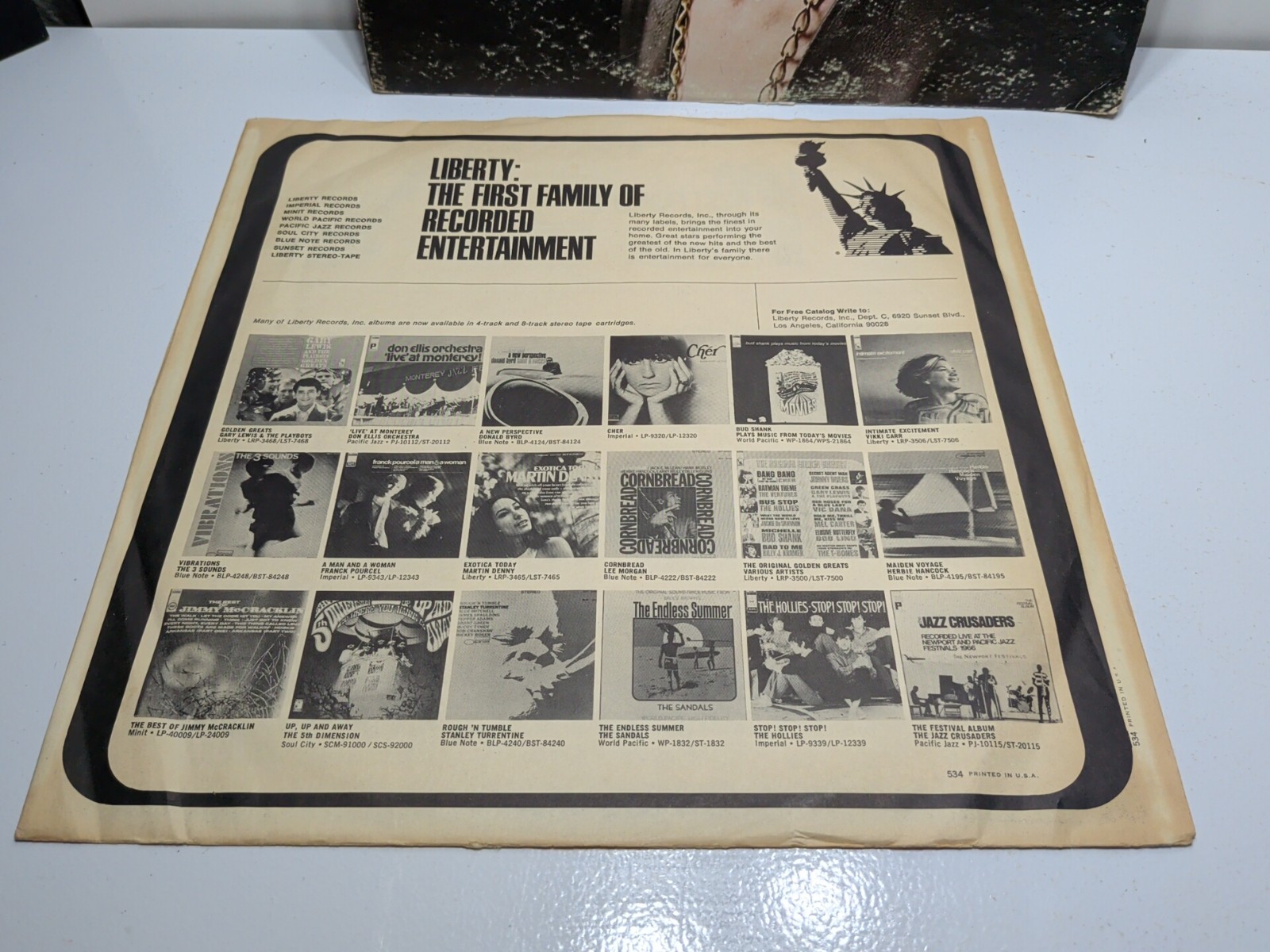 ✨VINTAGE✨Johnny Winter: Self Titled Vinyl Record Album LP Columbia CS 9826, 1969