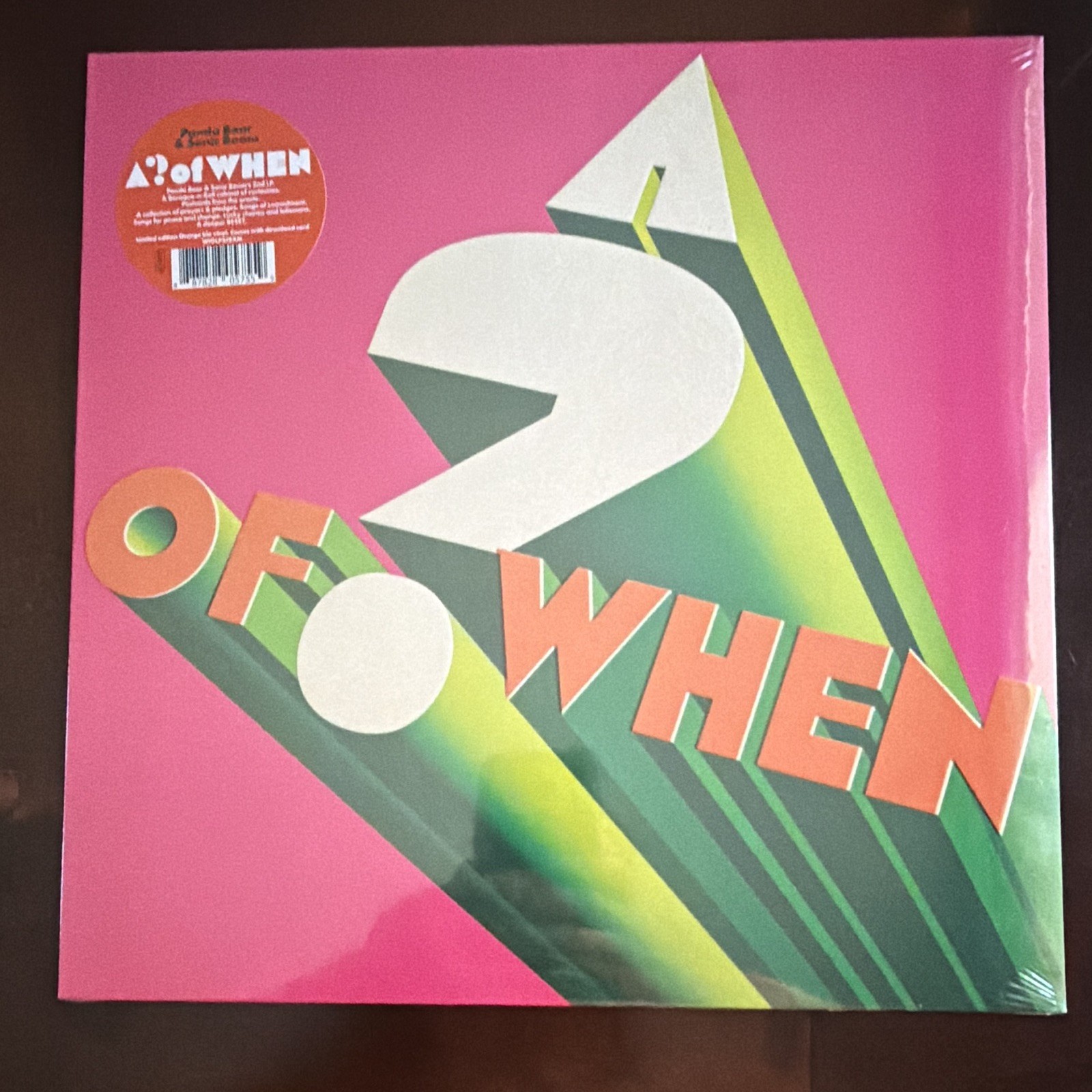 Panda Bear & Sonic Boom A ? Of When Orange Vinyl Limited Edition