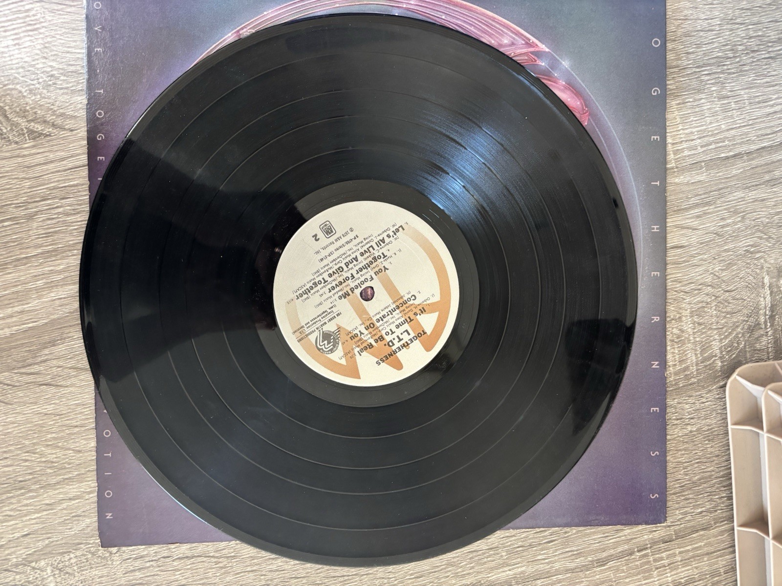L.T.D. Togetherness 12″ Black Vinyl LP 33 RPM A&M 1978 Funk Soul