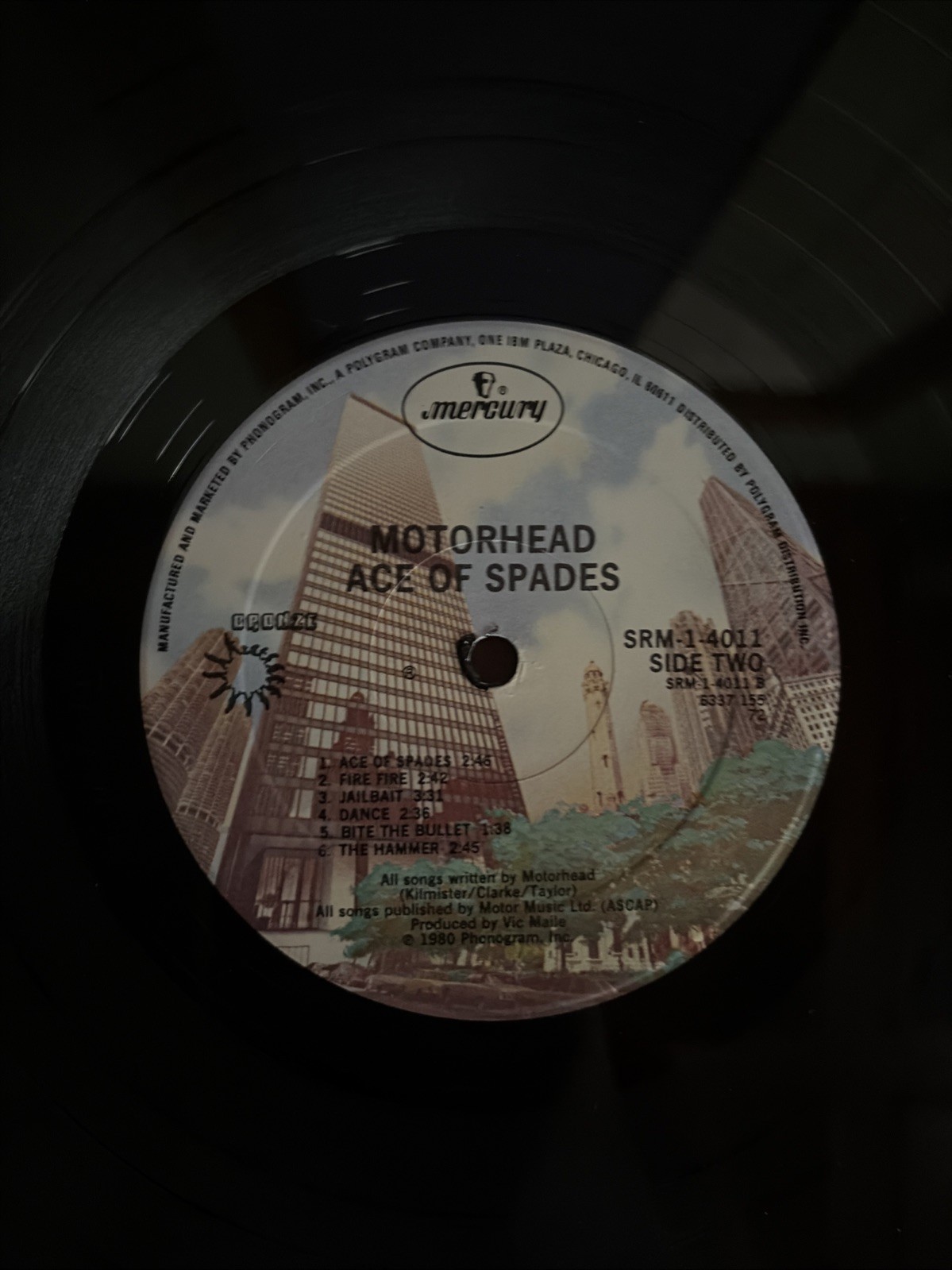 Motörhead – Ace Of Spades LP – 1980 – Mercury/Bronze SRM-1-4011 – VG+/VG+