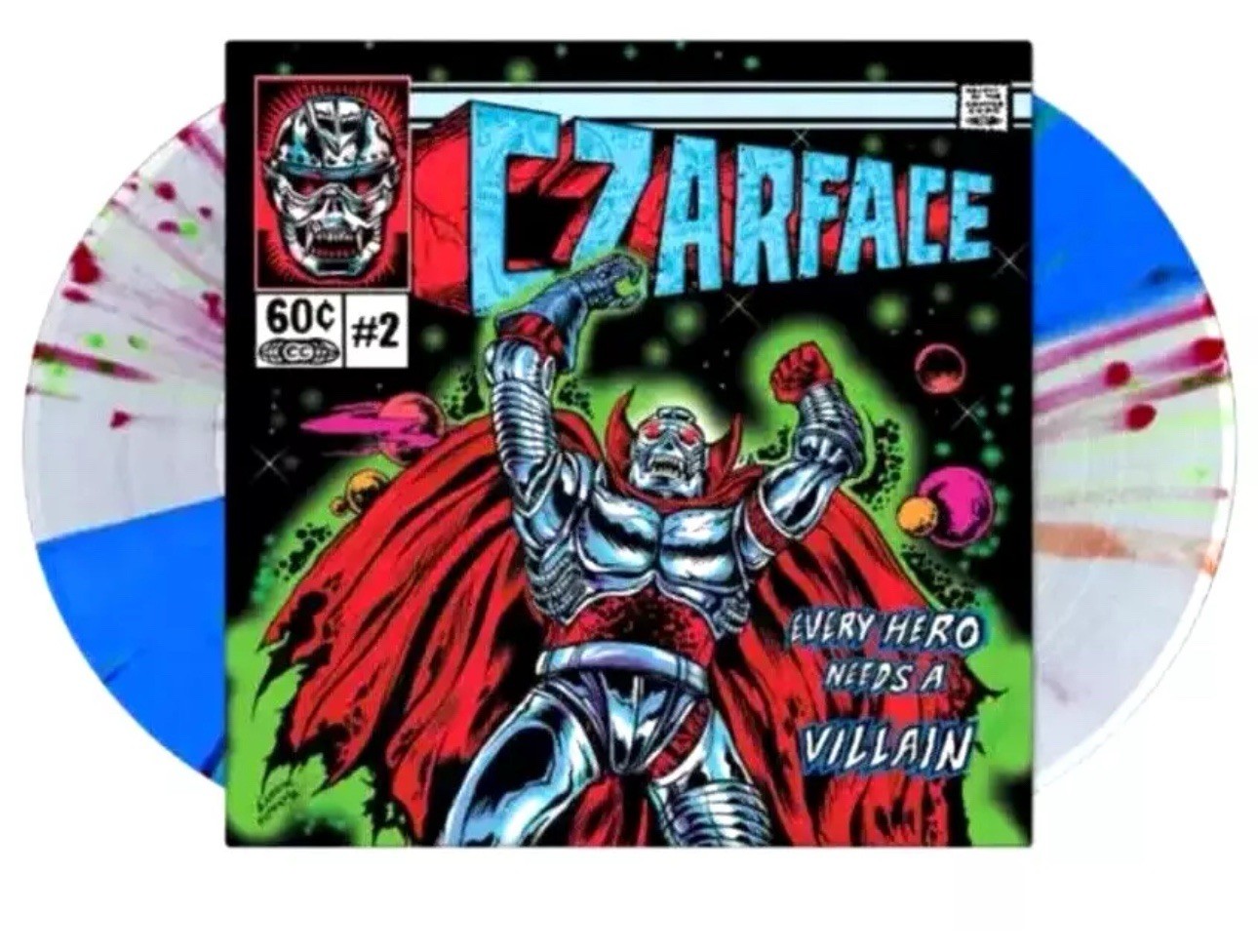Czarface – Every Hero Needs A Villain LP Cyan/Blue Splatter LTD/250 Sealed!