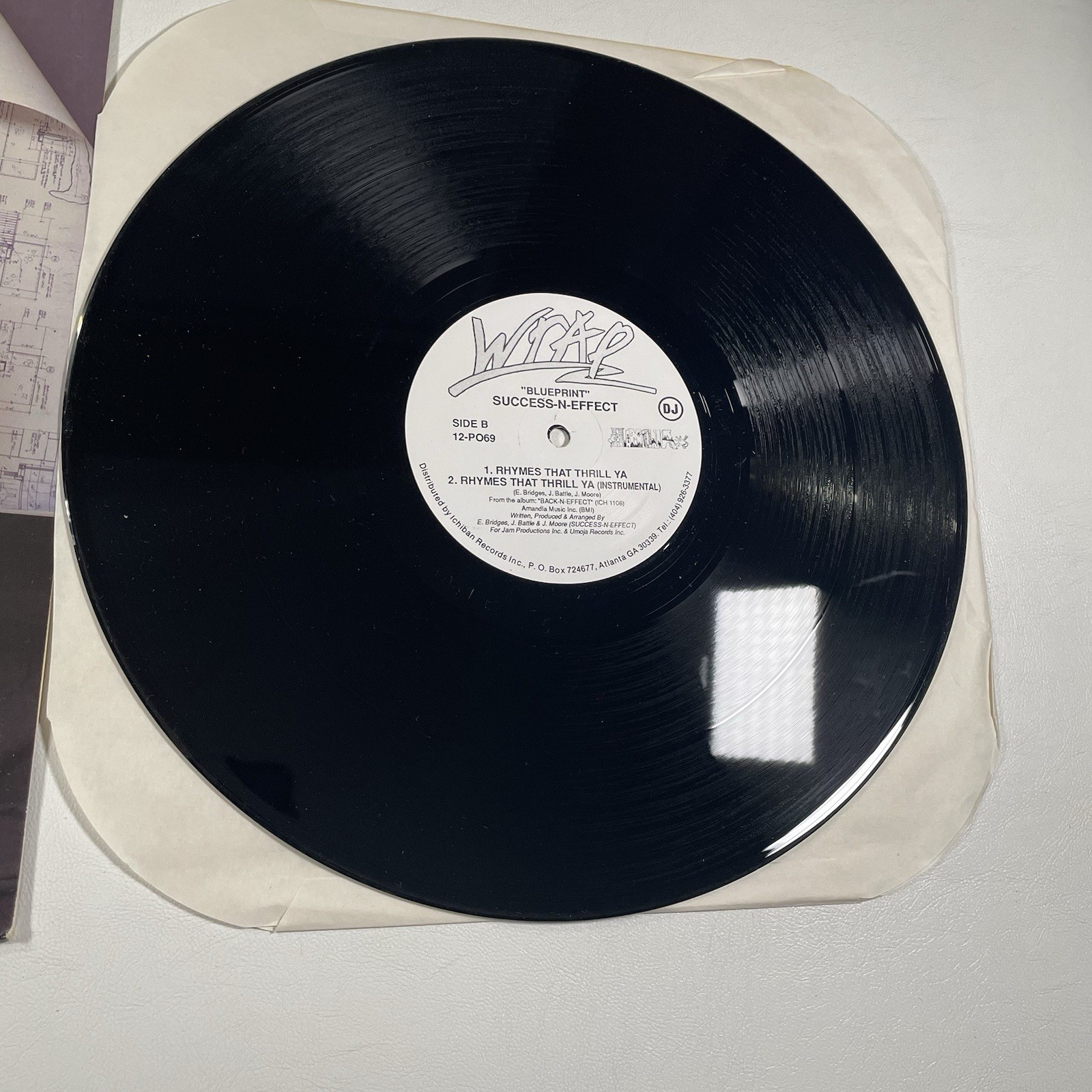 Vinyl Success N Effect Blueprint Single Hip Hop Rap Music 1991 12 In Umoja
