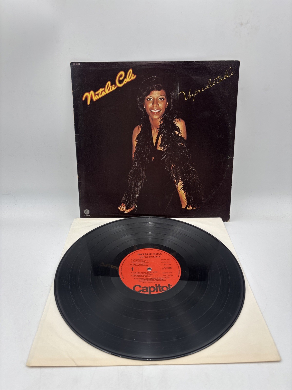 Natalie Cole Unpredictable Vintage 1977 Vinyl LP Capitol Record SO-11600 VG+