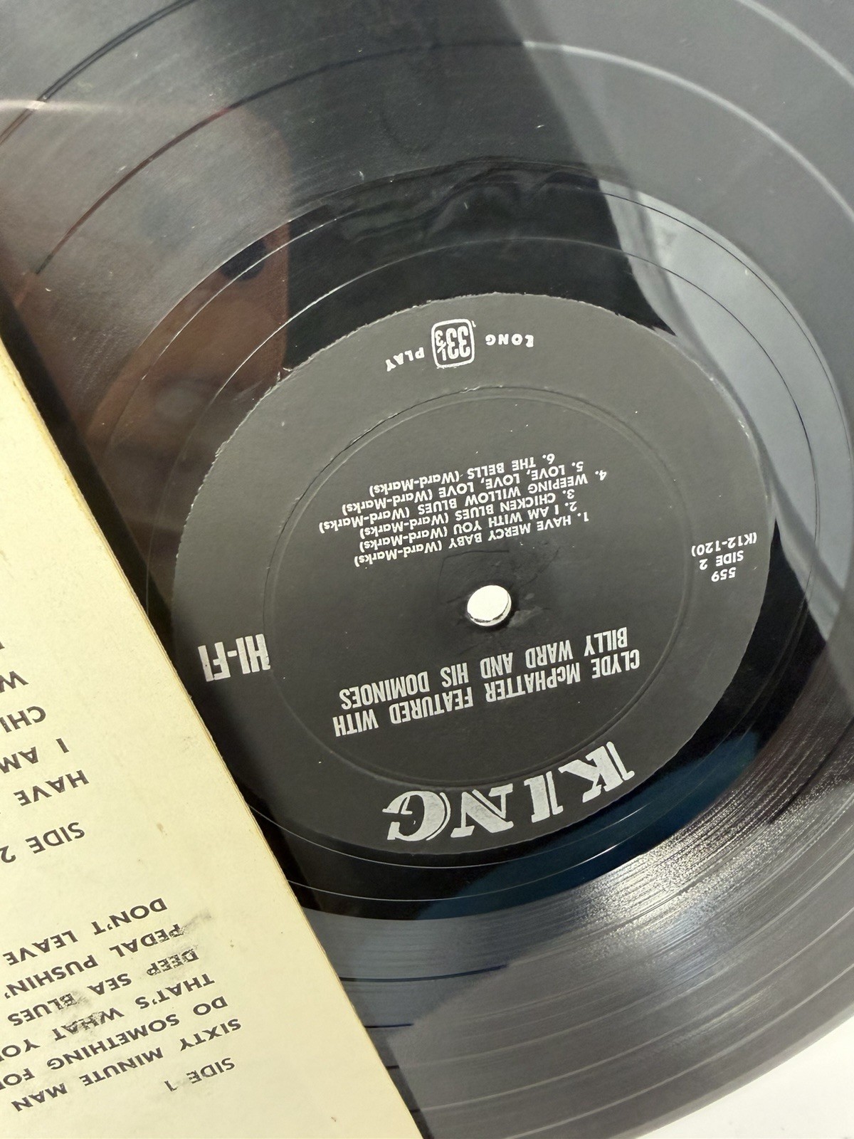 Clyde McPhatter – With Billy Ward & His Dominoes LP King 559 US 1st Press
